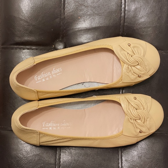 Ballet flats Doll shoes | Semi Light brown and Light Yellow | Size 41 | $18 - Picture 5 of 7